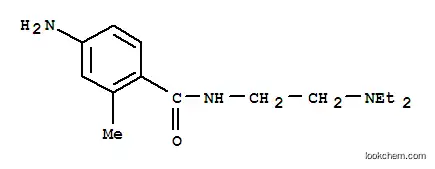 Molecular Structure of 30459-64-4 (4-amino-N-[2-(diethylamino)ethyl]-2-methylbenzamide)