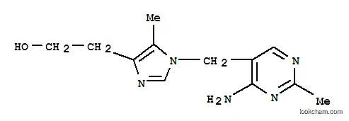 Molecular Structure of 305-25-9 (2-{1-[(4-amino-2-methylpyrimidin-5-yl)methyl]-5-methyl-1H-imidazol-4-yl}ethanol)