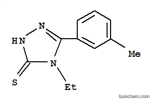 Molecular Structure of 305337-12-6 (4-ETHYL-5-M-TOLYL-4H-[1,2,4]TRIAZOLE-3-THIOL)