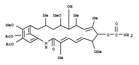 Geldanamycin,18,21-bis(acetyloxy)-18,21-didehydro-18,21-dideoxo- (9CI) cas  30562-35-7
