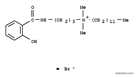 Molecular Structure of 30596-55-5 (Ammonium, dimethyldodecyl(3-(salicylamido)propyl)-, bromide)