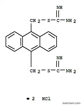 Molecular Structure of 3063-89-6 (anthracene-9,10-diyldimethanediyl dicarbamimidothioate)