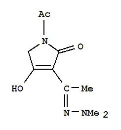 2H-PYRROL-2-ONE,1-ACETYL-3-[1-(DIMETHYLHYDRAZONO)ETHYL]-1,5-DIHYDRO-4-HYDROXY-