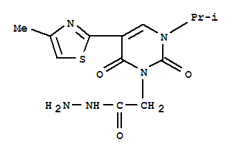 2-[3-ISOPROPYL-5-(4-METHYL-1,3-THIAZOL-2-YL)-2,6-DIOXO-1,2,3,6-TETRAHYDROPYRIMIDIN-1-YL]ETHANOHYDRAZIDE