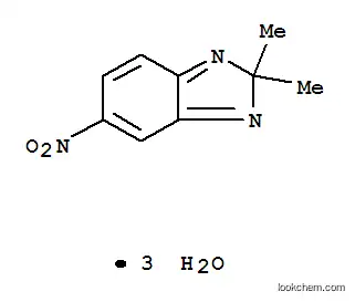 Molecular Structure of 306935-58-0 (2,2-DIMETHYL-5-NITRO-2H-BENZIMIDAZOLE TRIHYDRATE)