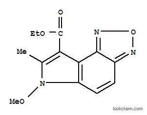 Molecular Structure of 306935-65-9 (ETHYL 6-METHOXY-7-METHYL-6H-[1,2,5]OXADIAZOLO[3,4-E]INDOLE-8-CARBOXYLATE)