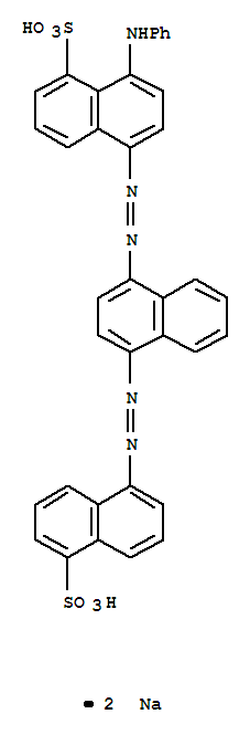 1-Naphthalenesulfonicacid,8-(phenylamino)-5-[2-[4-[2-(5-sulfo-1-naphthalenyl)diazenyl]-1-naphthalenyl]diazenyl]-,sodium salt (1:2)
