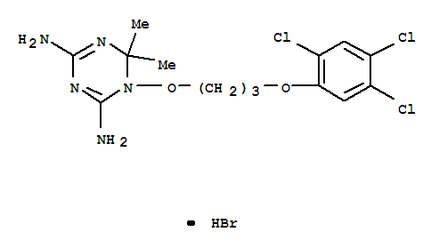 1,3,5-TRIAZINE-2,4-DIAMINE, 1,6-DIHYDRO-6,6-DIMETHYL-1-[3-(2,4,5-TRICHLOROPHENOXY)PROPOXY]-CAS