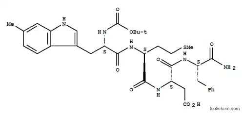 Molecular Structure of 30819-68-2 (L-Phenylalaninamide,N-[(1,1-dimethylethoxy)carbonyl]-6-methyl-L-tryptophyl-L-methionyl-L-a-aspartyl- (9CI))