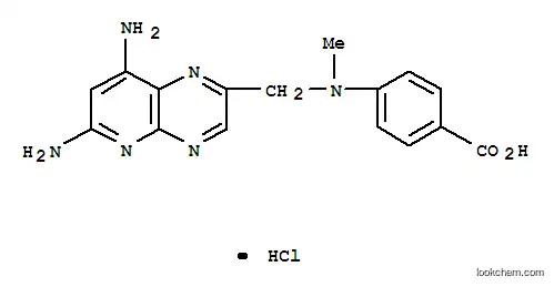 Molecular Structure of 30826-49-4 (4-{[(6,8-diaminopyrido[2,3-b]pyrazin-2-yl)methyl](methyl)amino}benzoic acid)