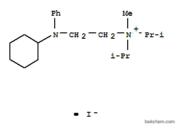 Molecular Structure of 3102-15-6 (N-{2-[cyclohexyl(phenyl)amino]ethyl}-N-methyl-N-(propan-2-yl)propan-2-aminium iodide)