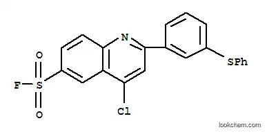 Molecular Structure of 31242-01-0 (4-chloro-2-[3-(phenylsulfanyl)phenyl]quinoline-6-sulfonyl fluoride)