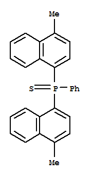 Phosphine sulfide,bis(4-methyl-1-naphthalenyl)phenyl- cas  3135-72-6