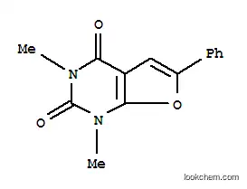 Molecular Structure of 314272-06-5 (Furo[2,3-d]pyrimidine-2,4(1H,3H)-dione,  1,3-dimethyl-6-phenyl-)