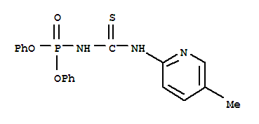 Phosphoramidic acid,[(5-methyl-2-pyridyl)thiocarbamoyl]-, diphenyl ester (7CI,8CI) cas  3143-64-4