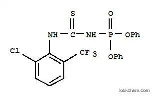 Molecular Structure of 3143-67-7 (diphenyl {[2-chloro-6-(trifluoromethyl)phenyl]carbamothioyl}amidophosphate)