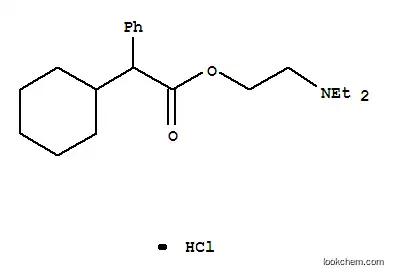 Molecular Structure of 3146-20-1 (Benzeneacetic acid, a-cyclohexyl-,2-(diethylamino)ethyl ester, hydrochloride, (-)- (9CI))