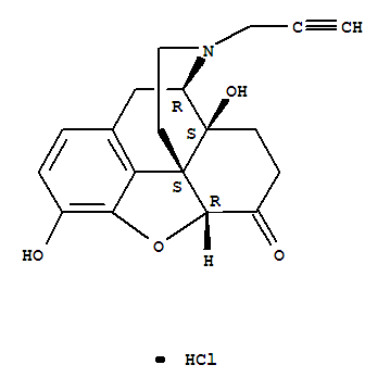 Morphinan-6-one,4,5-epoxy-3,14-dihydroxy-17-(2-propynyl)-, hydrochloride, (5a)- (9CI)