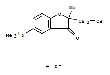 5-Benzofuranaminium,2,3-dihydro-2-(hydroxymethyl)-N,N,N,2-tetramethyl-3-oxo-, iodide (1:1) cas  31538-00-8