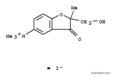 Molecular Structure of 31538-00-8 (2-(hydroxymethyl)-N,N,N,2-tetramethyl-3-oxo-2,3-dihydro-1-benzofuran-5-aminium)