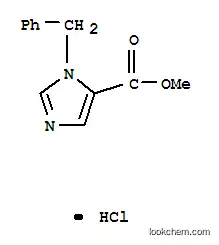 Molecular Structure of 3157-32-2 (methyl 1-benzyl-1H-imidazole-5-carboxylate hydrochloride (1:1))