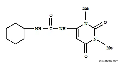 Molecular Structure of 31652-52-5 (1-cyclohexyl-3-(1,3-dimethyl-2,6-dioxo-1,2,3,6-tetrahydropyrimidin-4-yl)urea)