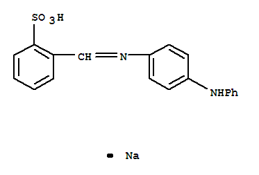Benzenesulfonic acid,2-[[[4-(phenylamino)phenyl]imino]methyl]-, sodium salt (1:1)
