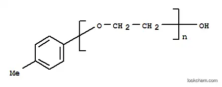 Molecular Structure of 31691-23-3 (Poly(oxy-1,2-ethanediyl),a-(4-methylphenyl)-w-hydroxy-)