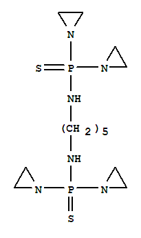 Phosphinothioic amide,N,N'-1,5-pentanediylbis[P,P-bis(1-aziridinyl)- (9CI) cas  31695-58-6