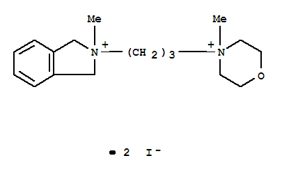 1H-Isoindolium,2,3-dihydro-2-methyl-2-[3-(4-methylmorpholinium-4-yl)propyl]-, iodide (1:2) cas  3189-39-7