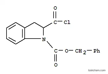 Molecular Structure of 321309-39-1 (BENZYL 2-(CHLOROCARBONYL)-1-INDOLINECARBOXYLATE)
