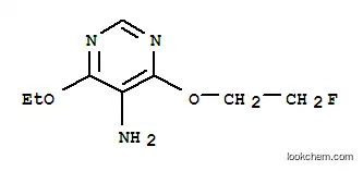 Molecular Structure of 326832-16-0 (5-Pyrimidinamine,4-ethoxy-6-(2-fluoroethoxy)-(9CI))