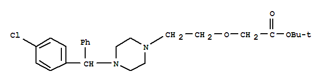 Acetic acid, 2-[2-[4-[(4-chlorophenyl)phenylmethyl]-1-piperazinyl]ethoxy]-,1,1-dimethylethyl ester