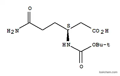Molecular Structure of 336182-06-0 (BOC-L-BETA-HOMOGLUTAMINE)