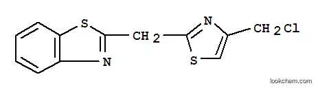 Molecular Structure of 342405-25-8 (2-([4-(CHLOROMETHYL)-1,3-THIAZOL-2-YL]METHYL)-1,3-BENZOTHIAZOLE)