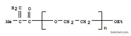 Molecular Structure of 35625-93-5 (POLY(ETHYLENE GLYCOL) ETHYL ETHER METHACRYLATE)
