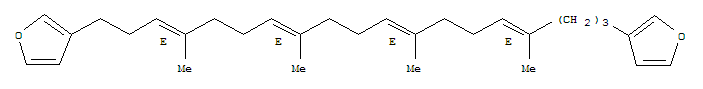 Furan,3,3'-[(3E,7E,11E,15E)-4,8,12,16-tetramethyl-3,7,11,15-nonadecatetraene-1,19-diyl]bis-(9CI)