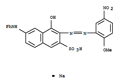 sodium 4-hydroxy-3-[(2-methoxy-5-nitrophenyl)azo]-6-(phenylamino)naphthalene-2-sulphonate