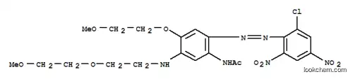 Molecular Structure of 36379-03-0 (N-[2-[(2-chloro-4,6-dinitrophenyl)azo]-4-(2-methoxyethoxy)-5-[[2-(2-methoxyethoxy)ethyl]amino]phenyl]acetamide)
