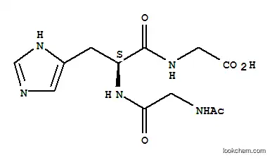 Molecular Structure of 3654-95-3 (N-acetylglycyl-histidyl-glycine)