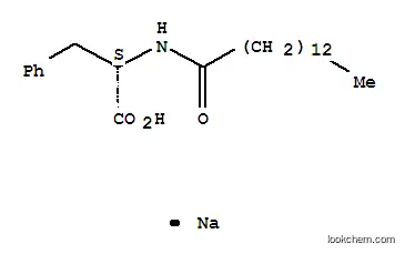 Molecular Structure of 36577-41-0 (Sodium N-tetradecanoyl-L-phenlyalaninate)