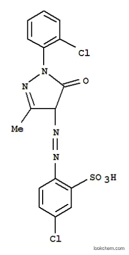 Molecular Structure of 36705-33-6 (5-chloro-2-[[1-(2-chlorophenyl)-4,5-dihydro-3-methyl-5-oxo-1H-pyrazol-4-yl]azo]benzenesulphonic acid)