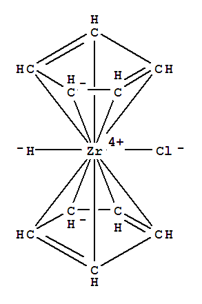 Molecular Structure of 37342-97-5 (Zirconium, chlorobis(h5-2,4-cyclopentadien-1-yl)hydro-)