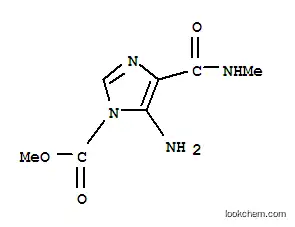 Molecular Structure of 385796-03-2 (1H-Imidazole-1-carboxylicacid,5-amino-4-[(methylamino)carbonyl]-,methyl)