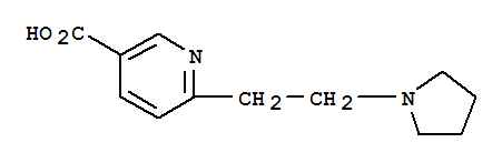 6-[2-(Pyrrolidin-1-yl)ethyl]pyridine-3-carboxylic acid 387350-41-6
