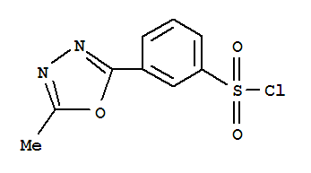 Benzenesulfonylchloride, 3-(5-methyl-1,3,4-oxadiazol-2-yl)-