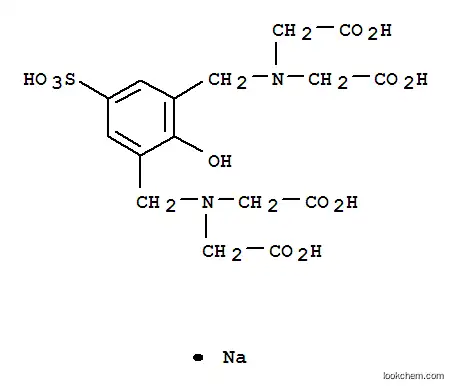 Molecular Structure of 4003-11-6 (Glycine, N,N-(2-hydroxy-5-sulfo-1,3-phenylene)bis(methylene)bisN-(carboxymethyl)-, monosodium salt)