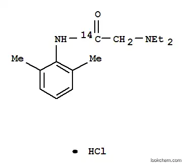 Molecular Structure of 40252-00-4 (LIDOCAINE HYDROCHLORIDE, [CARBONYL-14C])