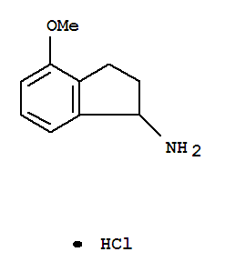 1H-Inden-1-amine,2,3-dihydro-4-methoxy-, hydrochloride (1:1)