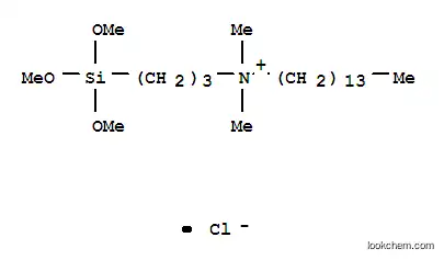 Molecular Structure of 41591-87-1 (TETRADECYLDIMETHYL(3-TRIMETHOXYSILYLPROPYL)AMMONIUM CHLORIDE)